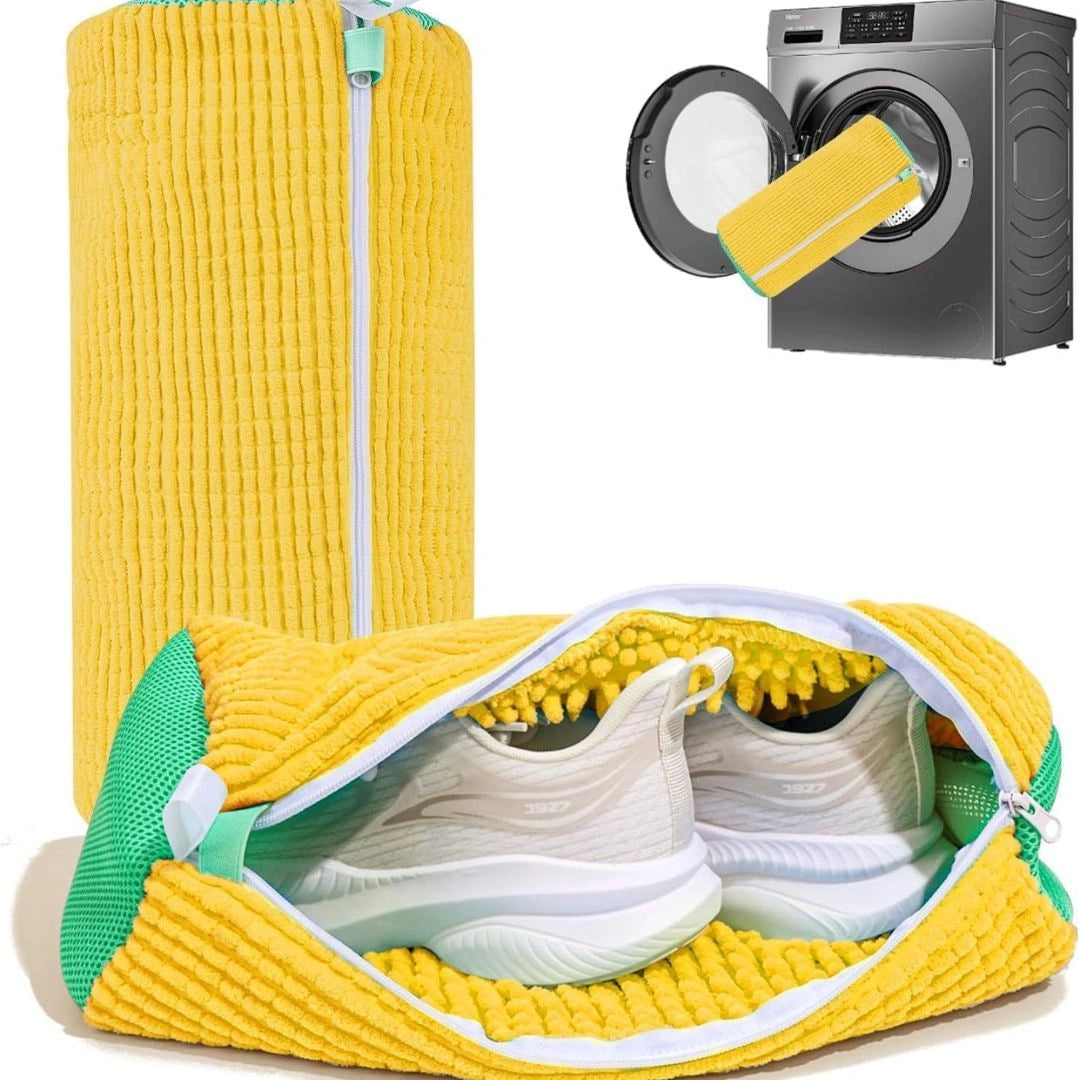 Shoe washing machine bag