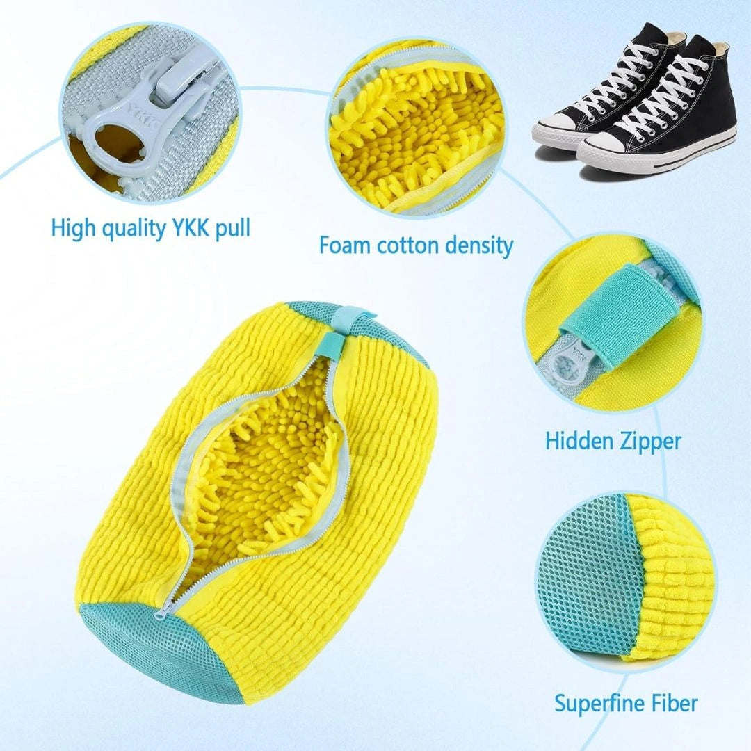 Shoe washing machine bag product